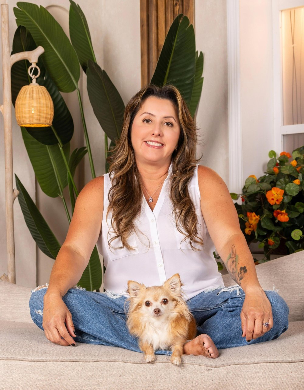 Kat Neuwirth with her Chihuahua Mochi